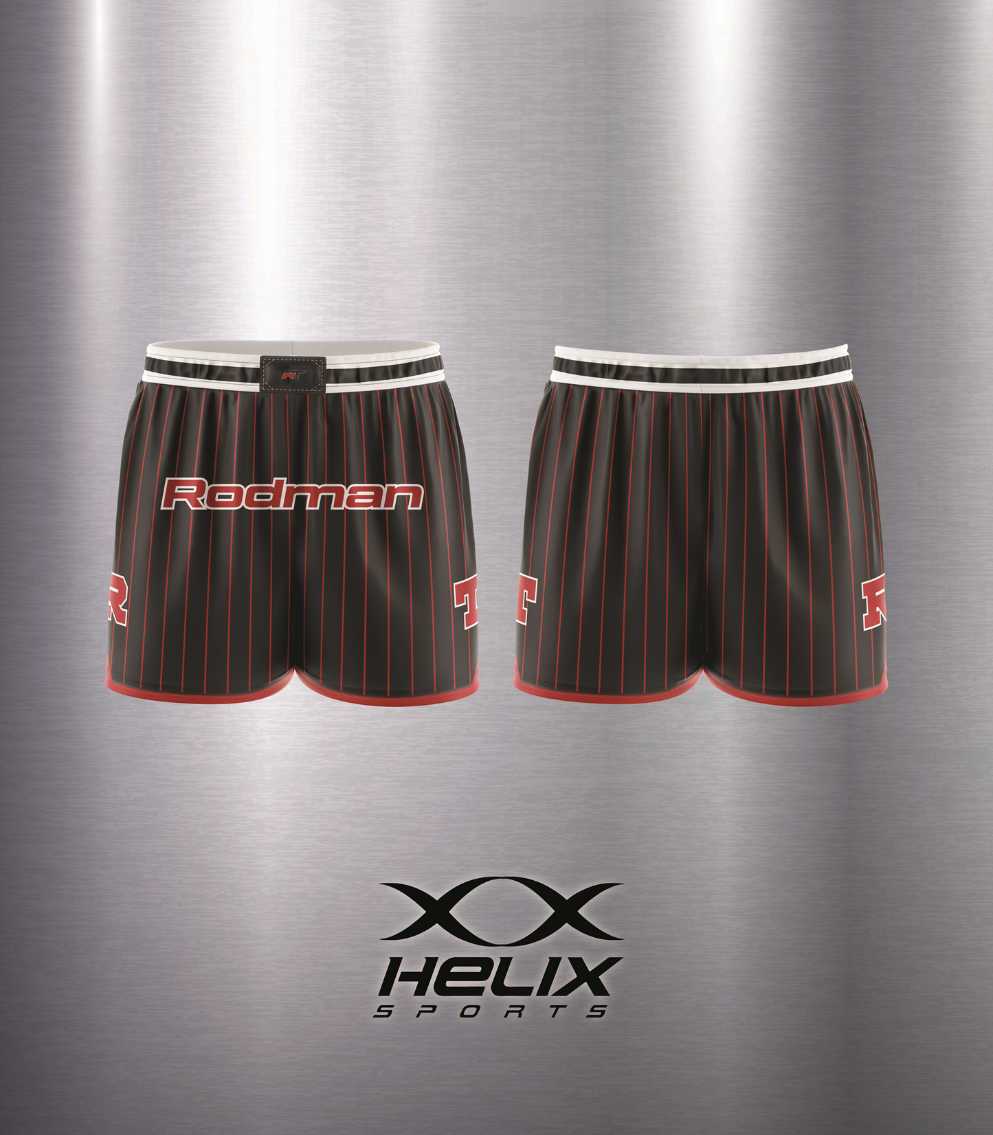 Rodman Basketball - Men's Striped Basketball Shorts