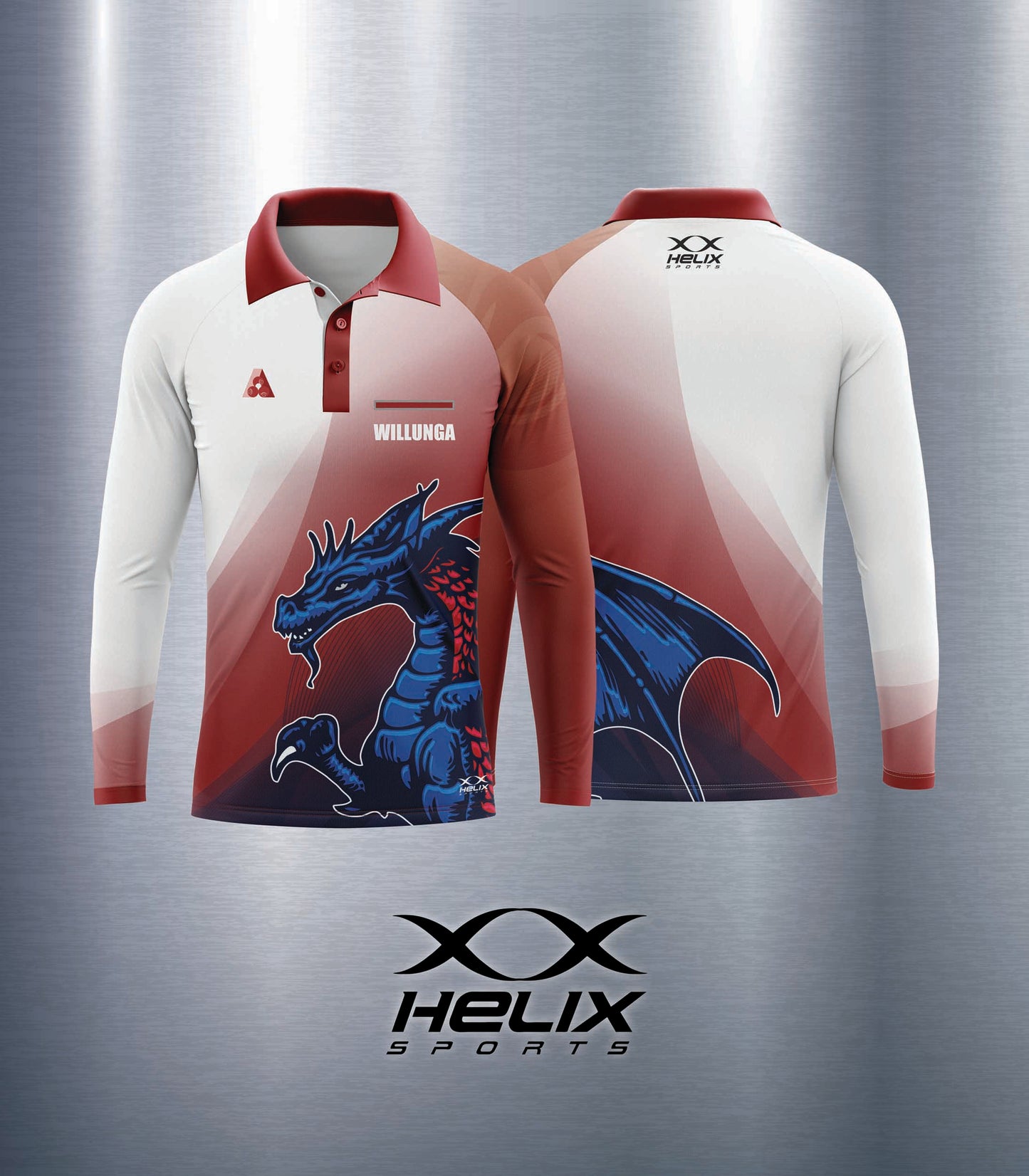 Willunga Bowls Club - Men's Long Sleeve Polo