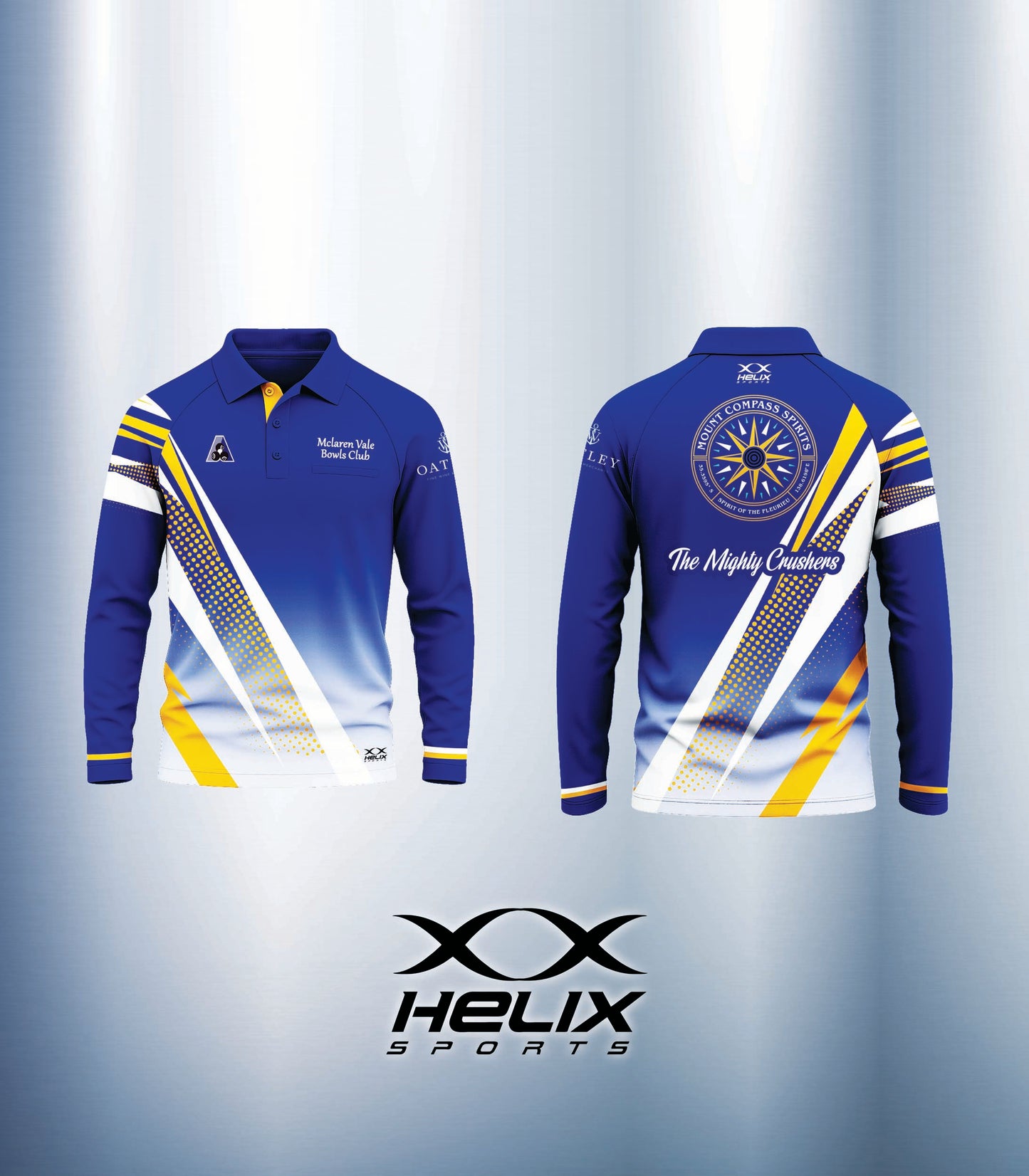 McLaren Vale Bowls Club - Men's Long Sleeve Polo