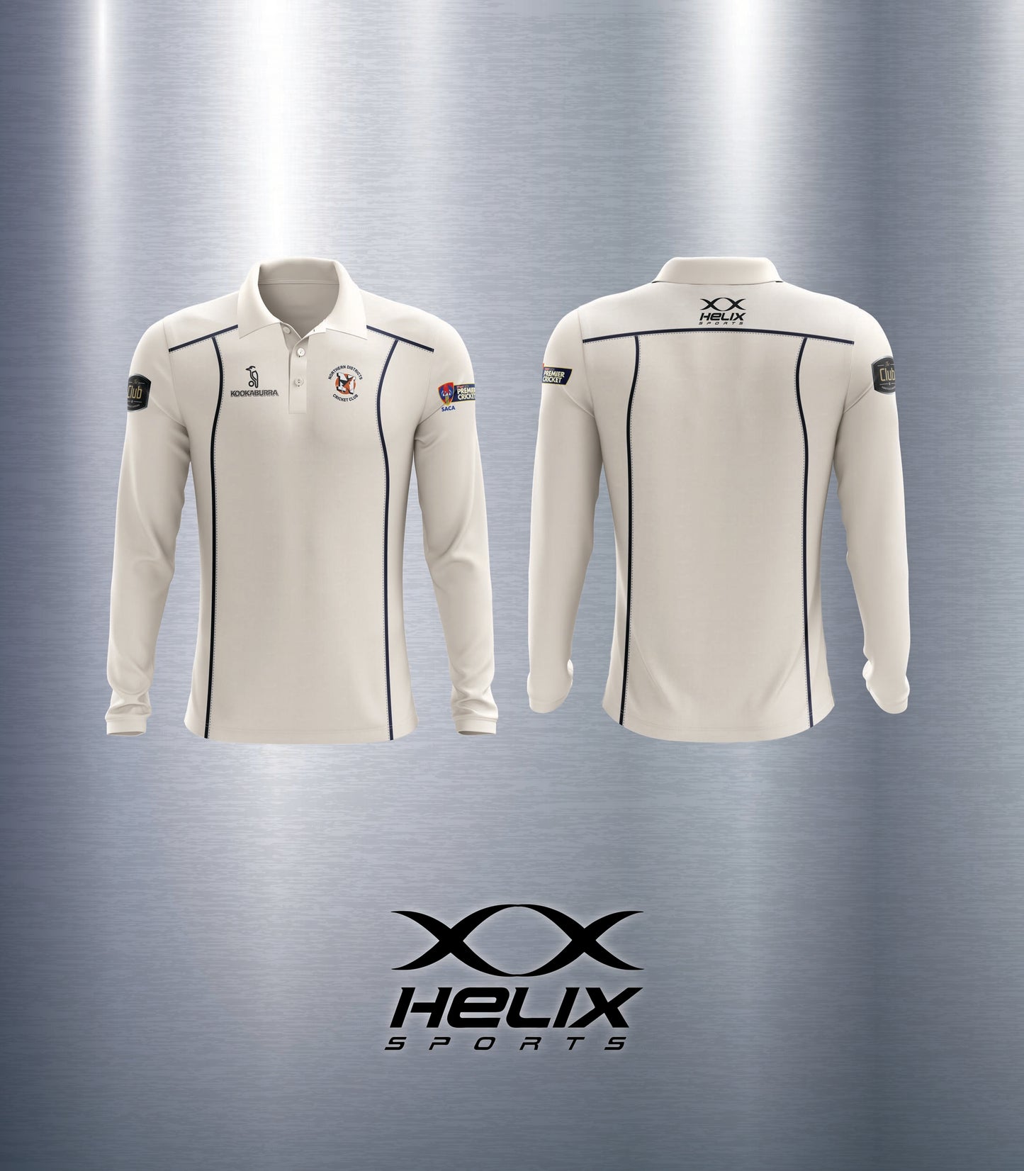 Northern Districts CC - Junior Cream Long Sleeve Playing Shirt