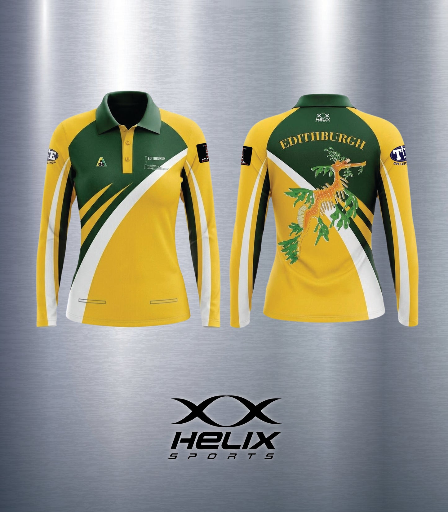 Edithburgh Bowling Club - Women's Playing Shirt - Long Sleeve (Two Pockets)