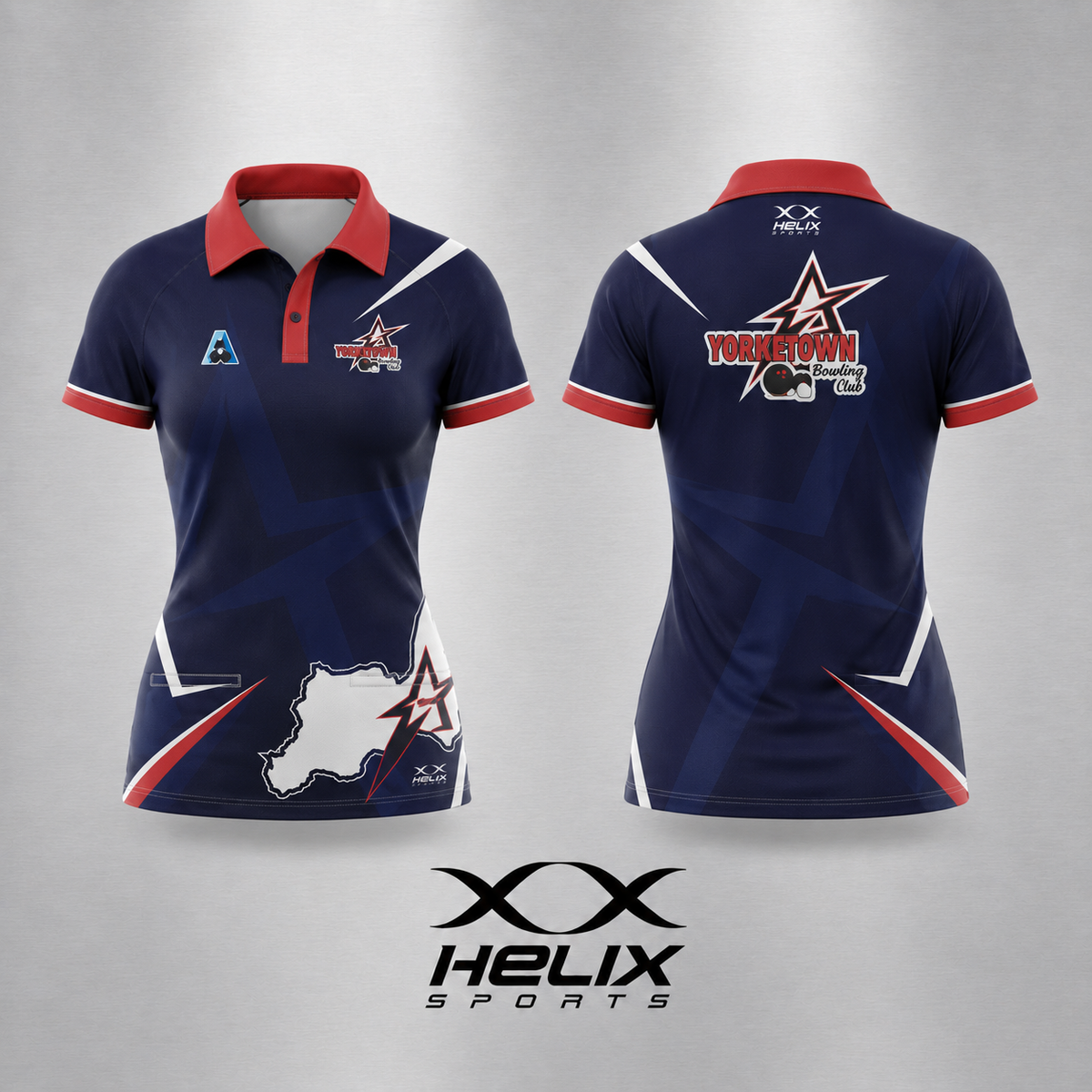 Yorketown Bowling Club - Women's Playing Shirt - Short Sleeve (Two Pockets)