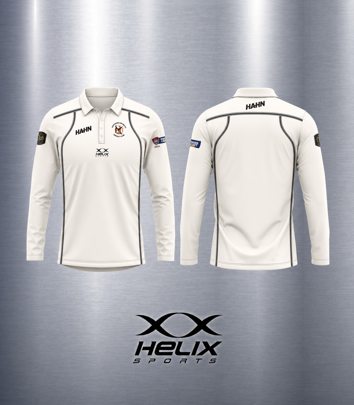 Northern Districts CC - Mens Playing Shirt Cream Long Sleeve