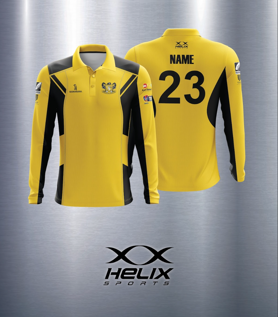 Glenelg CC - One Day Playing Top Long Sleeve Under 17 - Youth Sizes