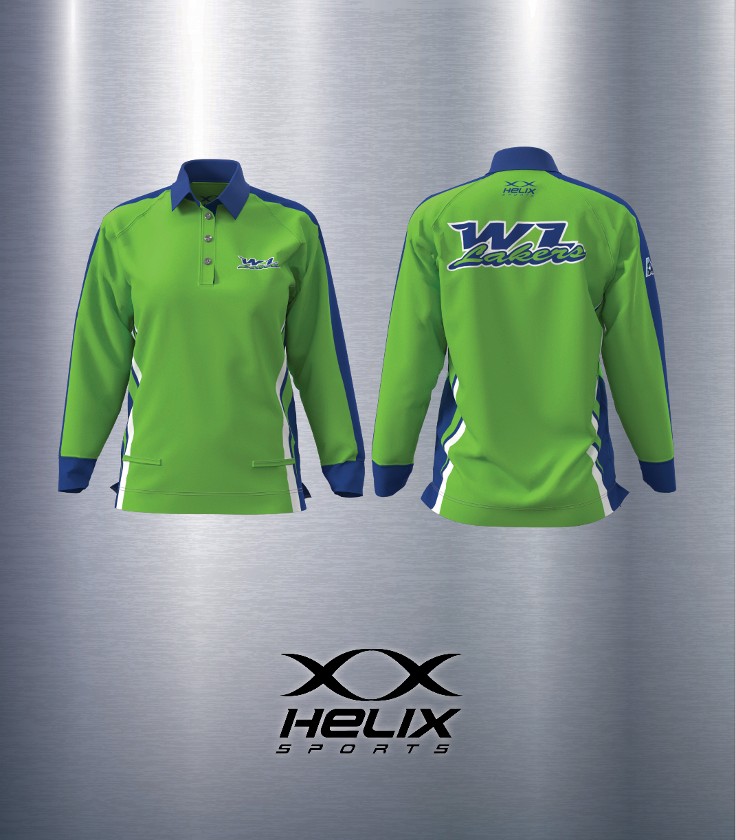 West Lakes Bowls Club - Women's Long Sleeve Polo