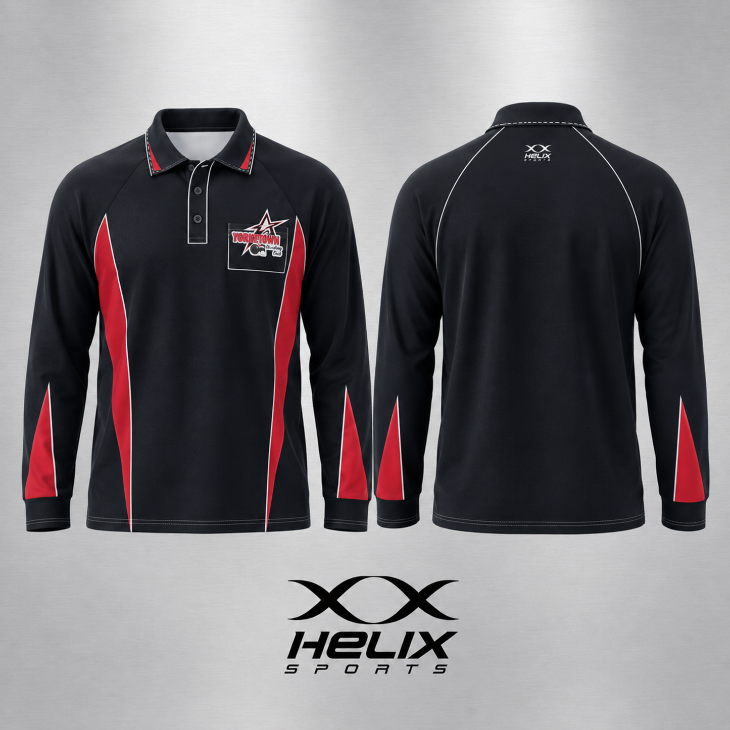 Yorketown Bowling Club - Men's Club Polo - Long Sleeve