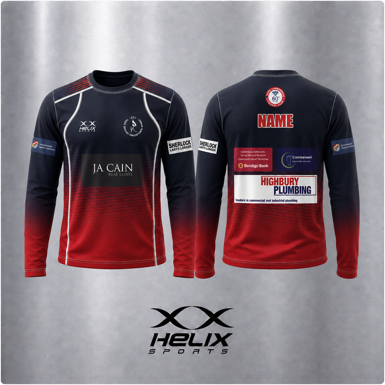 STC South Camberwell CC - Training Shirt - Men's Long Sleeve