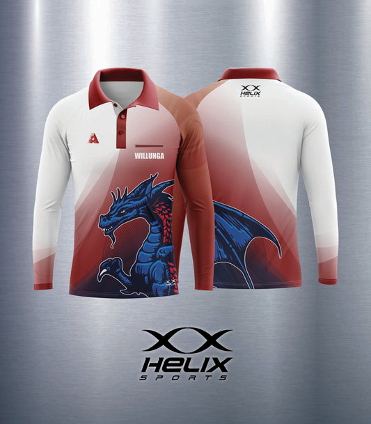 Willunga Bowls Club -  Men's Long Sleeve Polo