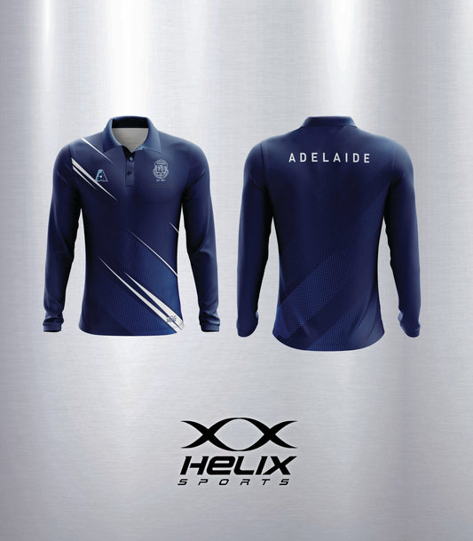 Adelaide Bowling Club - Mens Long Sleeve Polo
