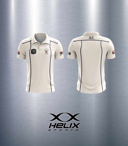 Northern Districts CC - Mens Playing Shirt Cream Short Sleeve
