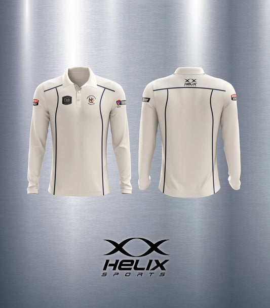 Northern Districts CC - Mens Playing Shirt Cream Long Sleeve