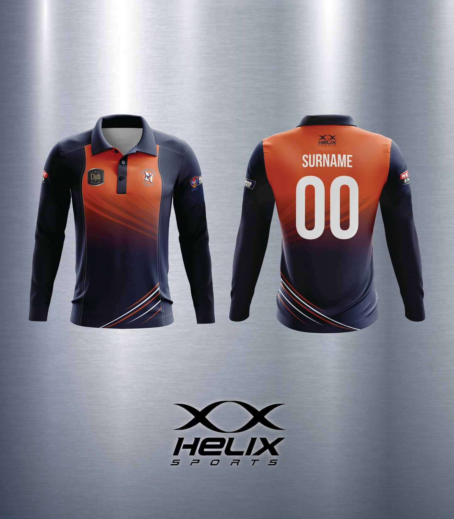 Northern Districts CC - One Day Playing Shirt Mens Long Sleeve