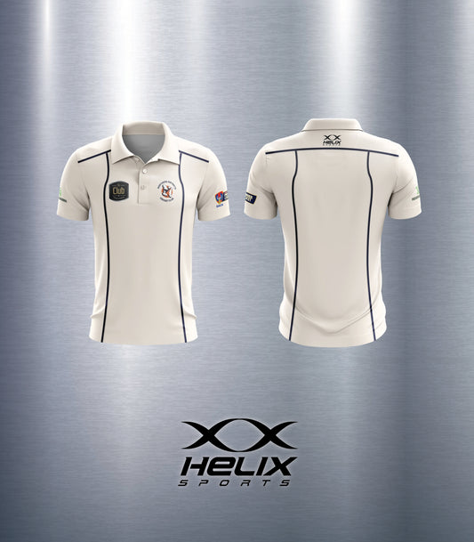 Northern Districts CC - Cream Short Sleeve Playing Shirt Under 17 - Kookaburra Logo (Senior Sizes)