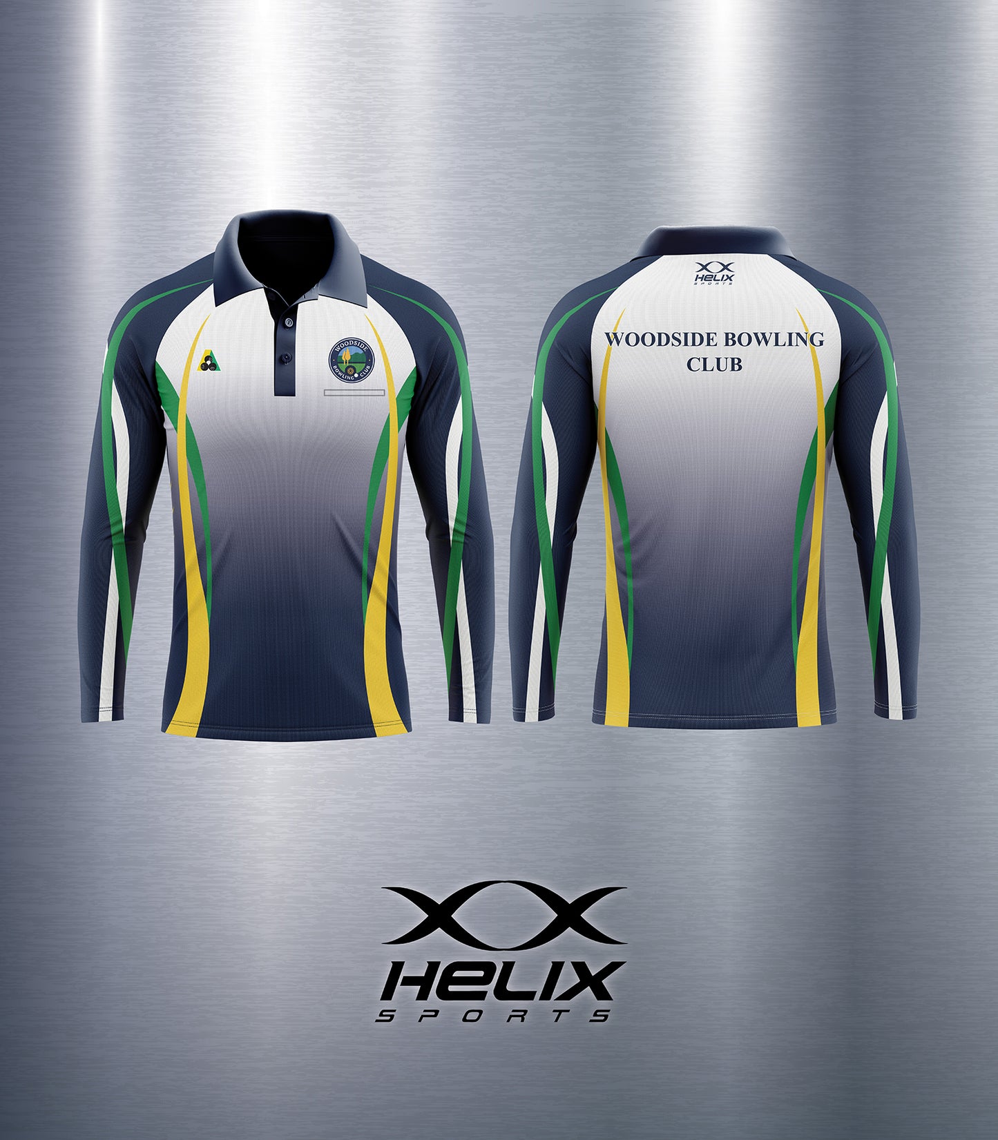 Woodside Bowling Club - Men's Elite Shirt - Long Sleeve