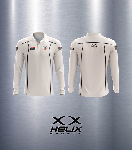 Northern Districts CC - Mens Playing Shirt Cream Long Sleeve