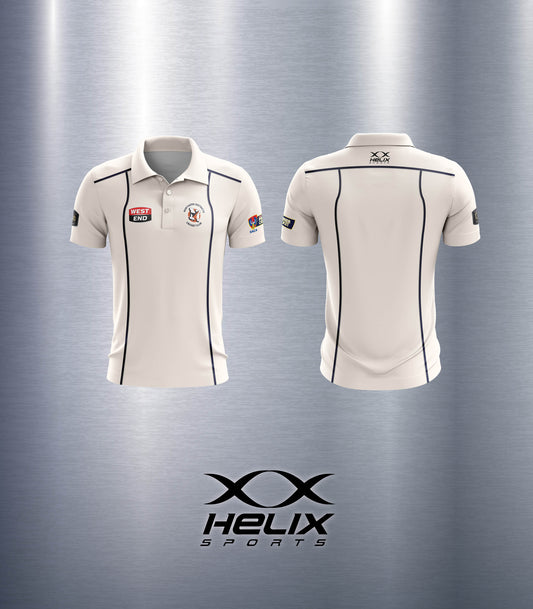 Northern Districts CC - Mens Playing Shirt Cream Short Sleeve