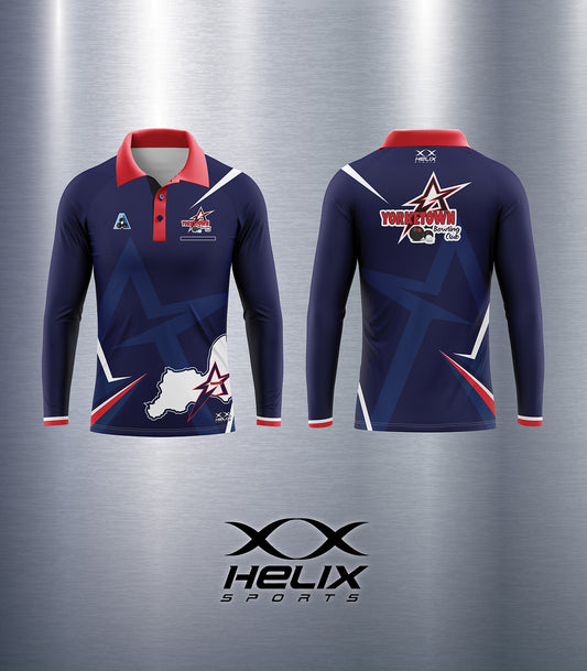 Yorketown Bowling Club - Men's Elite Shirt - Long Sleeve (Chest Pocket)