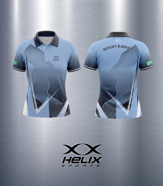 Mount Barker Bowling Club - Women's Playing Shirt - Short Sleeve (Two Front Pockets)