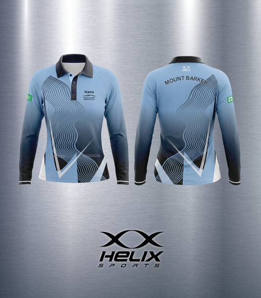 Mount Barker Bowling Club - Women's Playing Shirt - Long Sleeve (Two Front Pockets)