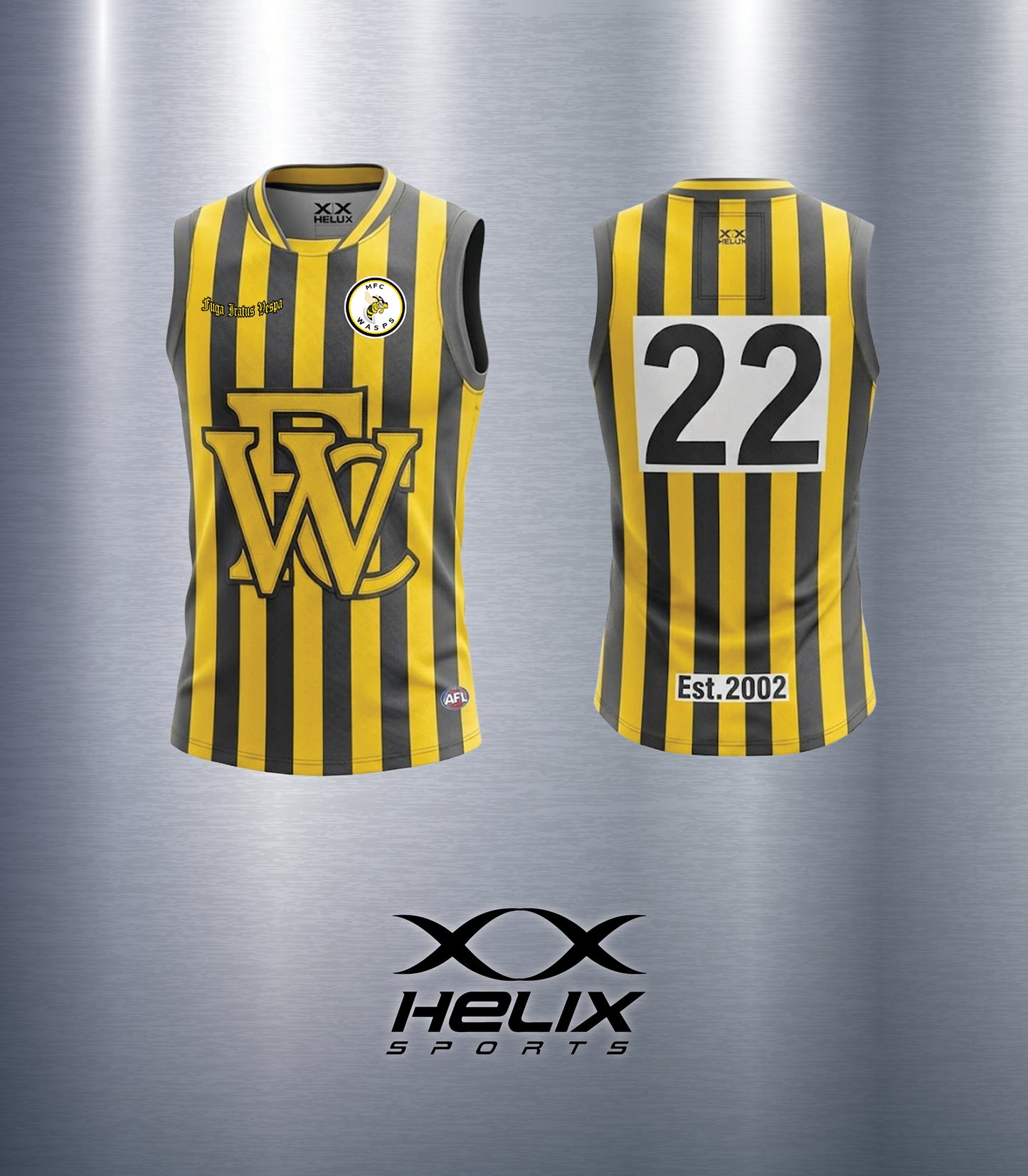 Wasps - AFL Pro Heritage Guernsey with GPS Tracker Pocket