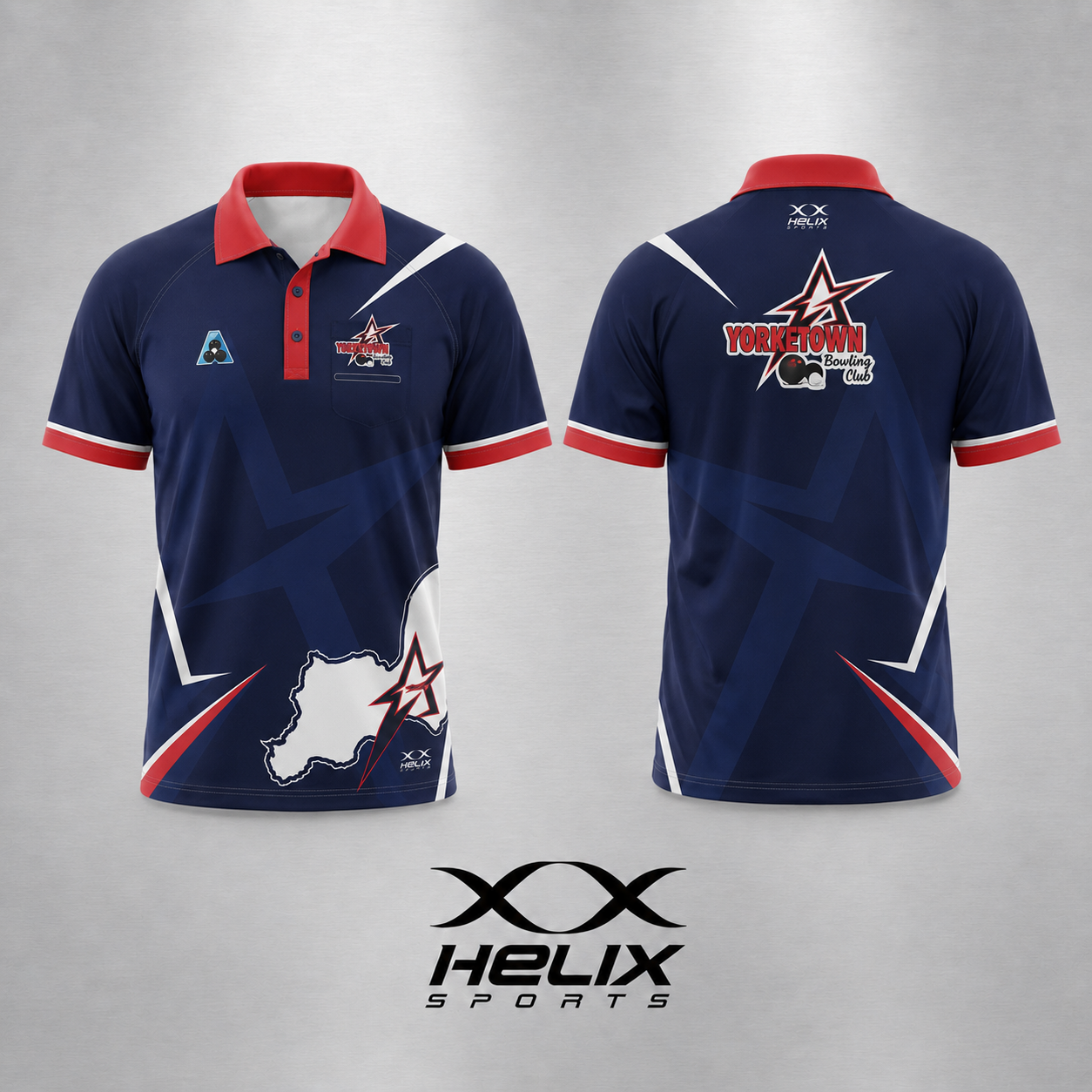 Yorketown Bowling Club - Men's Playing Shirt - Short Sleeve (Chest Pocket)