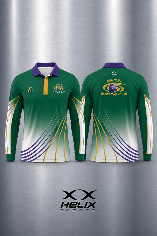 Marion Bowling Club - Men's Playing Shirt - Long Sleeve