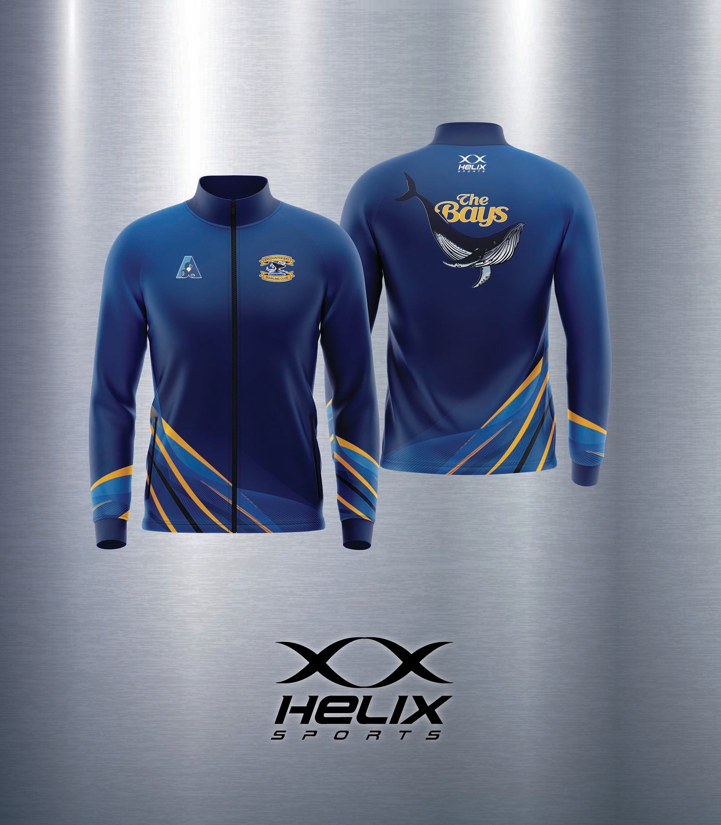 Encounter Bay Bowls Club -  Unisex Lawn Bowls Windbreaker Jacket (no Hood)