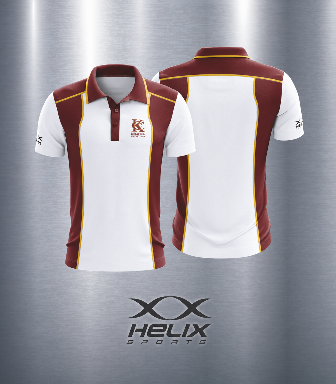Keswick CC - White Playing Shirt - Short Sleeve - Senior Men