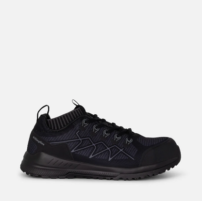 KingGee K26525 Mens Vapour Hybrid Slip Resistant Safety Toe Shoes - Black/Grey