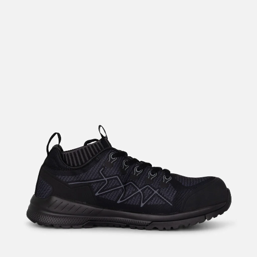 KingGee K26525 Mens Vapour Hybrid Slip Resistant Safety Toe Shoes - Black/Grey