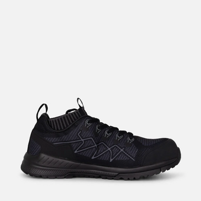 KingGee K26525 Mens Vapour Hybrid Slip Resistant Safety Toe Shoes - Black/Grey