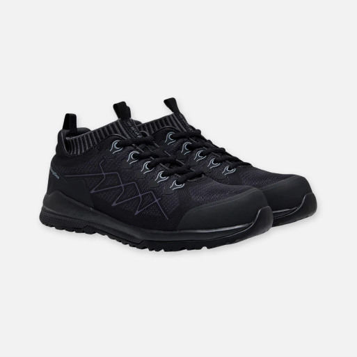 KingGee K26525 Mens Vapour Hybrid Slip Resistant Safety Toe Shoes - Black/Grey