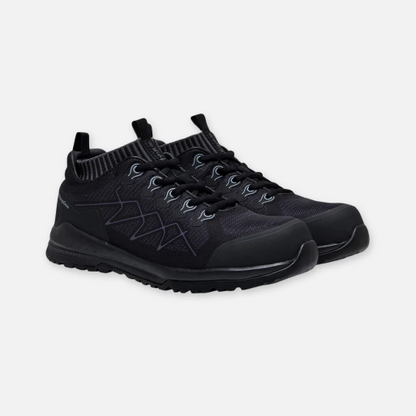KingGee K26525 Mens Vapour Hybrid Slip Resistant Safety Toe Shoes - Black/Grey