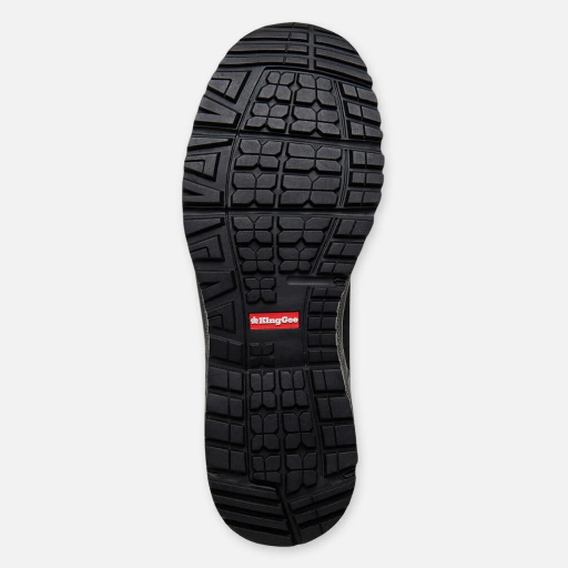KingGee K26525 Mens Vapour Hybrid Slip Resistant Safety Toe Shoes - Black/Grey