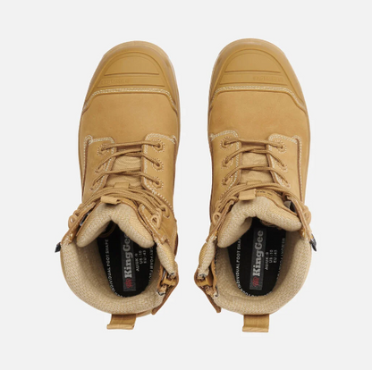KingGee K28001 ONYX 6CZ Composite Toe Work Boot - Wheat