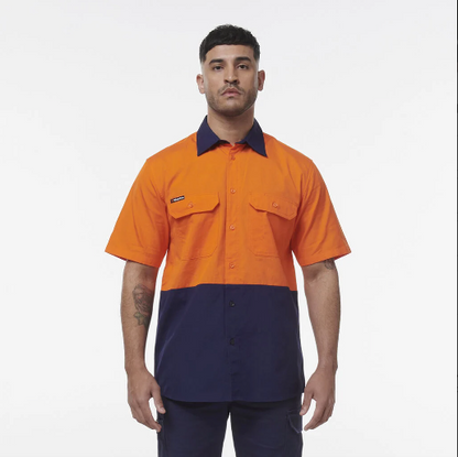 KingGee K54008 Workcool Vented Spliced Short Sleeve Shirt