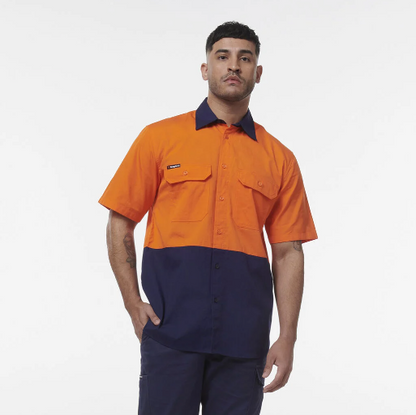 KingGee K54008 Workcool Vented Spliced Short Sleeve Shirt