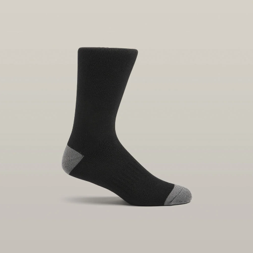 Hard Yakka Y20015 Core Bamboo Rich Padded Crew Sock - 3 Pack (One Size 7-12)