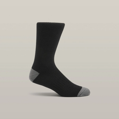 Hard Yakka Y20015 Core Bamboo Rich Padded Crew Sock - 3 Pack (One Size 7-12)