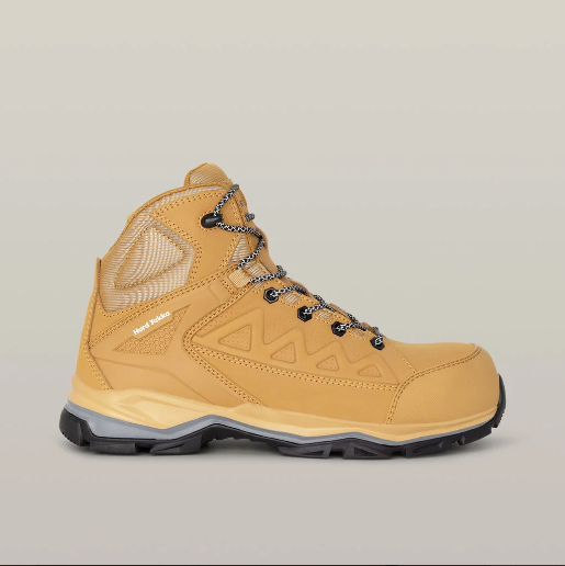 Hard Yakka Y60280 Atomic Hybrid Lace Up & Side Zip Safety Boot - Wheat
