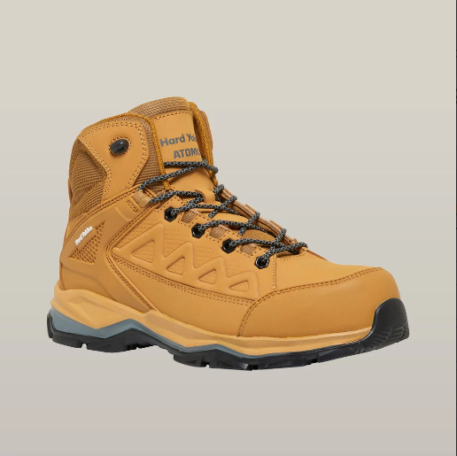 Hard Yakka Y60280 Atomic Hybrid Lace Up & Side Zip Safety Boot - Wheat