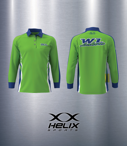 West Lakes Bowls Club -  Men's Long Sleeve Polo