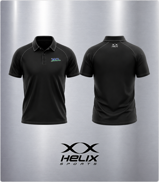 West Lakes Bowling Club - Black Club Short Sleeve Polo Shirt - Unisex