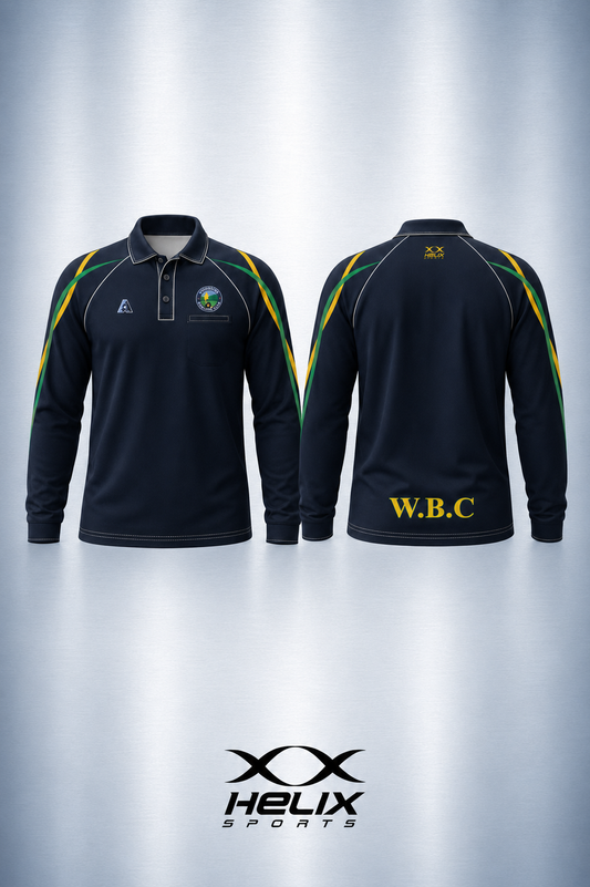 Woodside Bowling Club - Men's Playing Shirt - Long Sleeve (Chest Pocket)