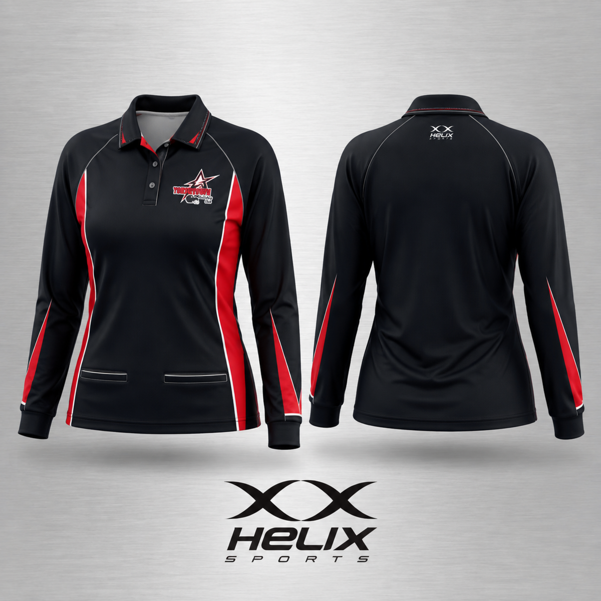 Yorketown Bowling Club - Women's Club Polo - Long Sleeve
